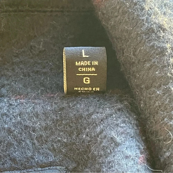 Tommy Hilfiger Plaid Double Breasted Coat Women size Large - Picture 13 of 15